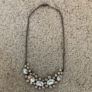 Sparkling crystal statement necklace